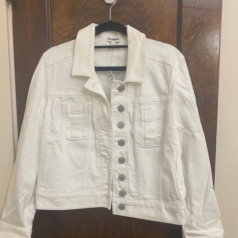 White Express Denim Jacket